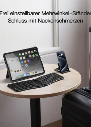Faltbare Tastatur Ergonomische, QWERTZ,mit 3 Bluetooth, Nomad Ergo KB603 Shopverse