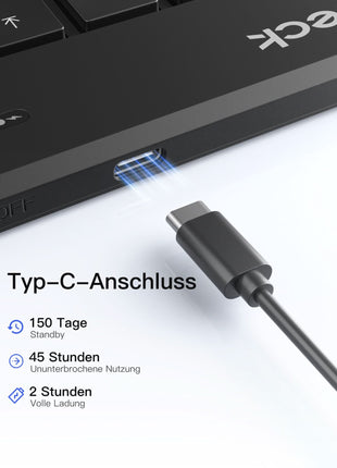 Faltbare Tastatur Ergonomische, QWERTZ,mit 3 Bluetooth, Nomad Ergo KB603 Shopverse