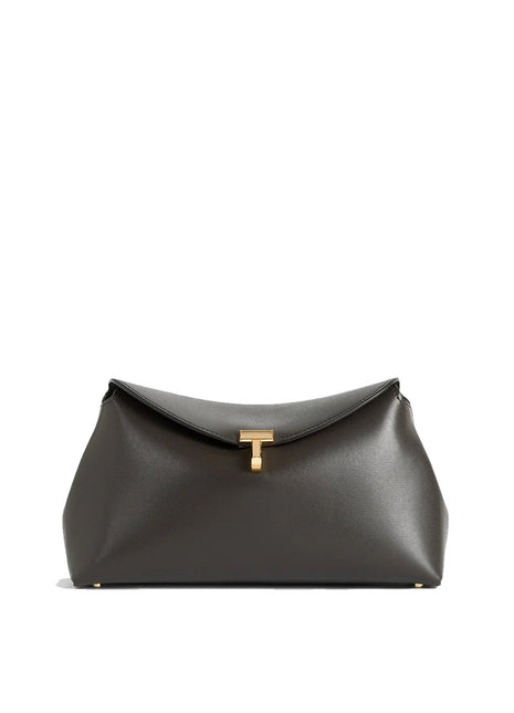 Toteme T-Lock leather clutch Bag Shopverse