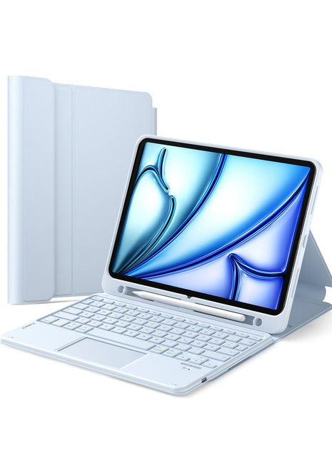 Abnehmbar Tastatur für iPad 11" A16 (2025), iPad Air 11" M3/M2 (2025/2024), iPad Air 10.9" 5/4, iPad Pro 11" 4/3/2/1, KB002 Shopverse