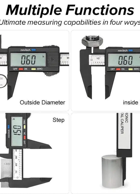 150mm 100mm Electronic Digital Caliper  Dial Vernier Caliper Gauge Micrometer Measuring Tool Digital Ruler PintalBrother Store