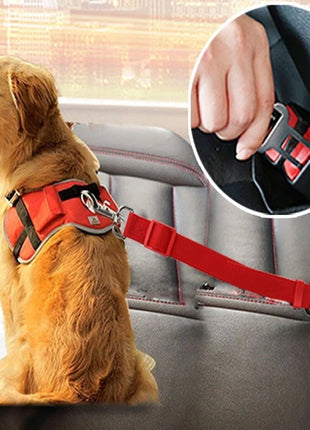 Adjustable Pet Cat Dog Car Seat Belt Pet Seat Vehicle Dog Harness Lead Clip Safety Lever Traction Dog Collars Dogs Accessoires Pets Products Bobit Store