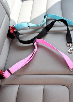 Adjustable Pet Cat Dog Car Seat Belt Pet Seat Vehicle Dog Harness Lead Clip Safety Lever Traction Dog Collars Dogs Accessoires Pets Products Bobit Store
