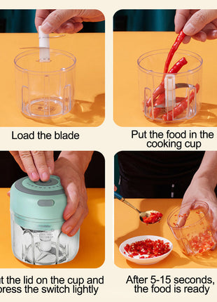 Mini Electric Chopper USB Charging Super Star Appliance Store