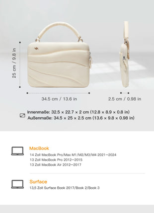 360° Schützende Laptop-Tasche, kompatibel mit 13/14 Zoll MacBook Pro/Air, LBW21 Shopverse