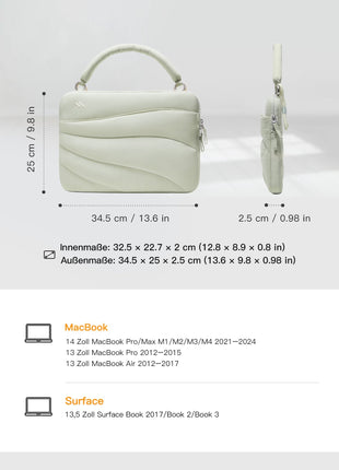 360° Schützende Laptop-Tasche, kompatibel mit 13/14 Zoll MacBook Pro/Air, LBW21 Shopverse