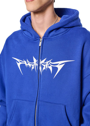 Archive Isolation Zip-Hoodie Blue Shopverse