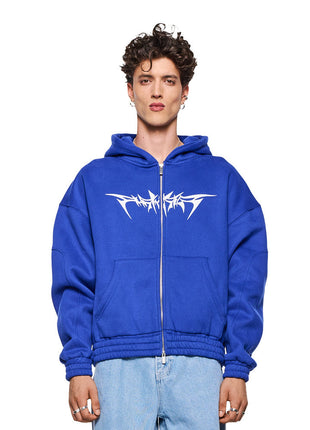 Archive Isolation Zip-Hoodie Blue Shopverse
