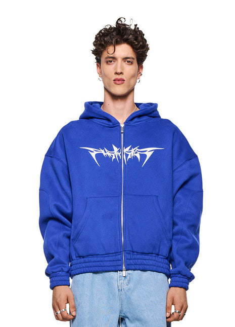 Archive Isolation Zip-Hoodie Blue Shopverse