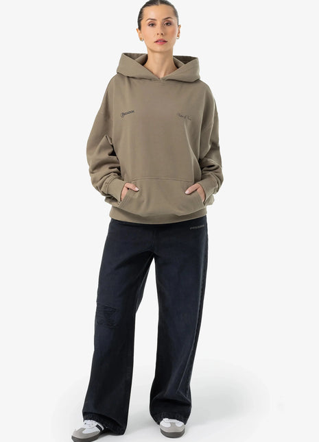 Fia Oversized Hoodie Washed Desert Taupe Shopverse