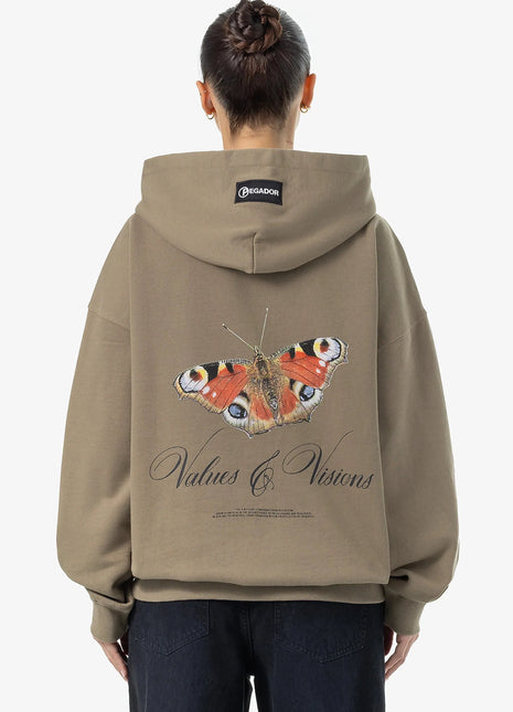 Fia Oversized Hoodie Washed Desert Taupe Shopverse