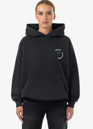 Roya Oversized Raglan Hoodie Vintage Black Shopverse