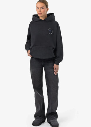 Roya Oversized Raglan Hoodie Vintage Black Shopverse