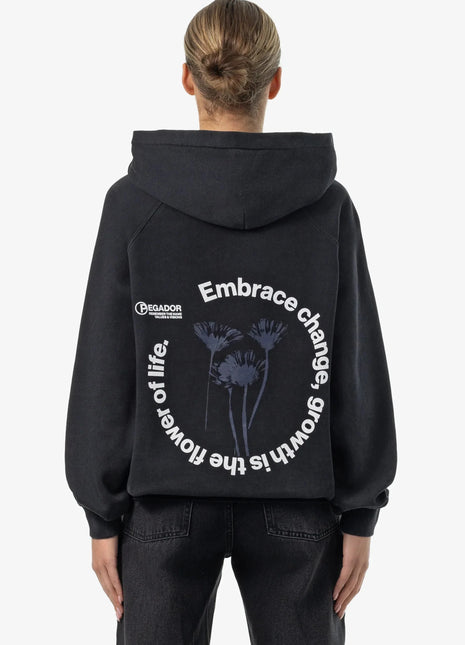 Roya Oversized Raglan Hoodie Vintage Black Shopverse