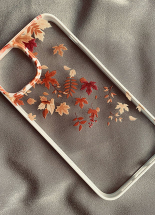 Autumn Wind And Fallen Leaves iPhone Case Shop1104137432 Store