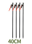 4 Straight Black / 40cm