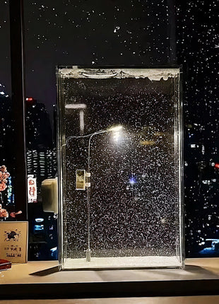 Snow Fall Night Lamp Laome Store
