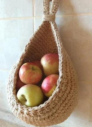 Jute Wall Storage Baskets | Handwoven Produce Organizers Love Full Home Store