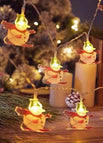 Skiing Snowman / Battery Box 1.5 M 10 Lights