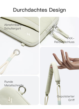 360° Schützende Laptop-Tasche, kompatibel mit 13/14 Zoll MacBook Pro/Air, LBW21 Shopverse