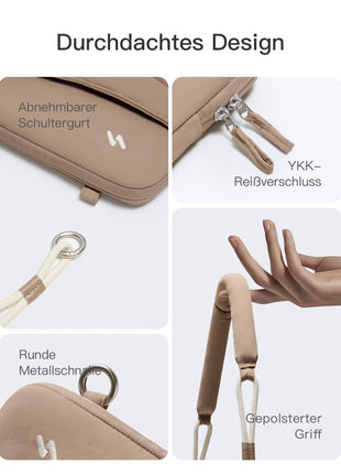 360° Schützende Laptop-Tasche, kompatibel mit 13/14 Zoll MacBook Pro/Air, LBW21 Shopverse