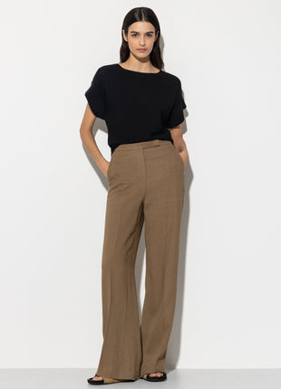 Wideleg-Pants aus Leinen-Mix Shopverse