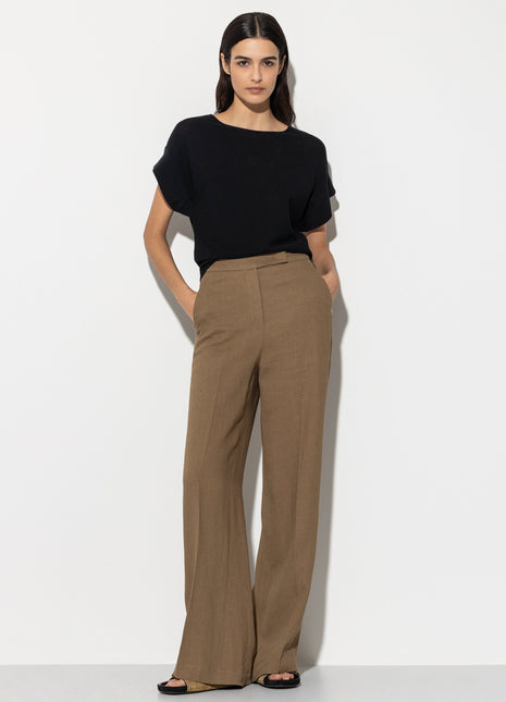 Wideleg-Pants aus Leinen-Mix Shopverse
