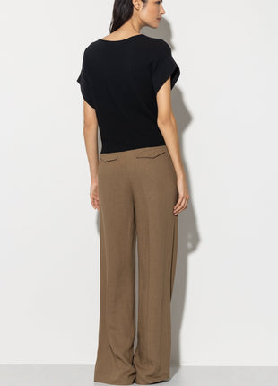 Wideleg-Pants aus Leinen-Mix Shopverse