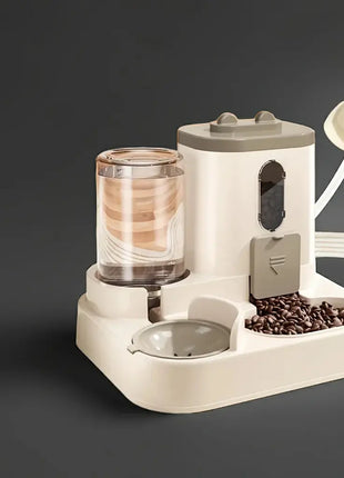 2in 1 Cat Food Dispenser Water and Food Integrated Fully Automatic Cat Food Feeding and Water Dispenser Cute Water Dispenser Dropshipman