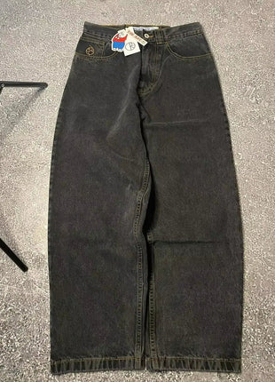 New Harajuku Hip Hop Cartoon Y2K Big Boy Jeans Women Graphic Embroidery Baggy Jeans Pants High Waist Wide Leg Trouser Streetwear Y2K Tops 1 Clothing Store