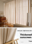 Cambric Light Brown / 0.7To1.1m Curtain Height 1.5M