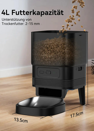 Automatic Cat Feeder Smart Pet Feeder Dog Slow Food Machine With Timed Quantitative APETDOLA FDG30 Automatic Cat Food Dispenser Dropshipman
