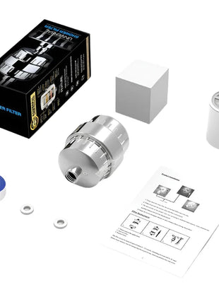 فلتر مياه الدش لإزالة الكلور الفلوريد المعادن الثقيلة المفلترة تليين المياه الصلبة لرأس الدش Shop1103317373 Store