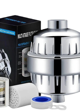 فلتر مياه الدش لإزالة الكلور الفلوريد المعادن الثقيلة المفلترة تليين المياه الصلبة لرأس الدش Shop1103317373 Store