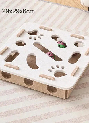 Cat Puzzle Maze Toy with Bell Ball - Interactive Fun Box Shop1102962122 Store