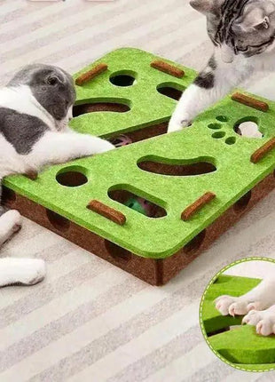 Cat Puzzle Maze Toy with Bell Ball - Interactive Fun Box Shop1102962122 Store