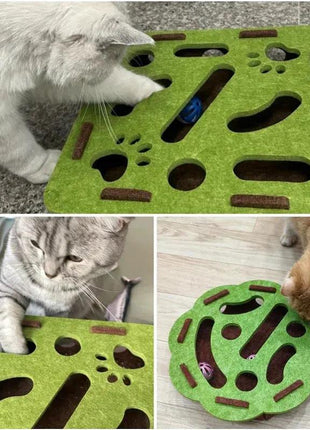 Cat Puzzle Maze Toy with Bell Ball - Interactive Fun Box Shop1102962122 Store