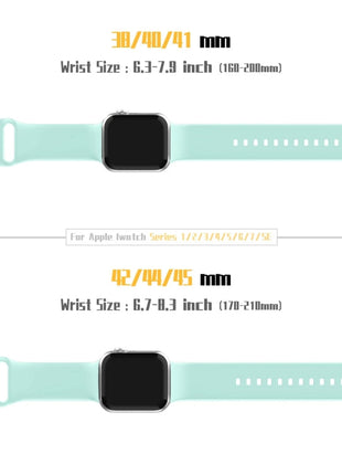 لساعة أبل سلسلة 2 42 مم دبوس مشبك سيليكون ووتش الفرقة (أخضر النعناع) YOO Mi Store