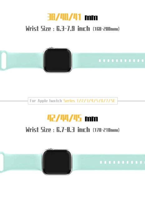 لساعة أبل سلسلة 2 42 مم دبوس مشبك سيليكون ووتش الفرقة (أخضر النعناع) YOO Mi Store