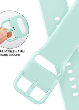 لساعة أبل سلسلة 2 42 مم دبوس مشبك سيليكون ووتش الفرقة (أخضر النعناع) YOO Mi Store