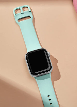 لساعة أبل سلسلة 2 42 مم دبوس مشبك سيليكون ووتش الفرقة (أخضر النعناع) YOO Mi Store