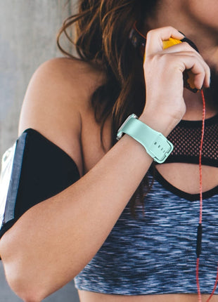 لساعة أبل سلسلة 2 42 مم دبوس مشبك سيليكون ووتش الفرقة (أخضر النعناع) YOO Mi Store