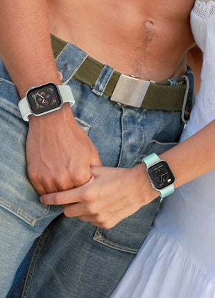 لساعة أبل سلسلة 2 42 مم دبوس مشبك سيليكون ووتش الفرقة (أخضر النعناع) YOO Mi Store