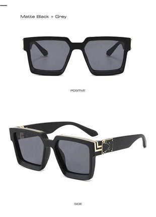 SHAUNA Retro Square Sunglasses 😎 UV400 Candy Colors & Silver Mirror SHAUNA Official Store