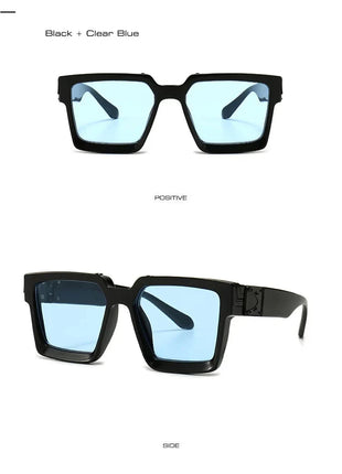 SHAUNA Retro Square Sunglasses 😎 UV400 Candy Colors & Silver Mirror SHAUNA Official Store