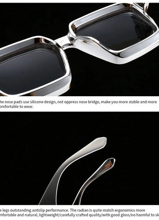 SHAUNA Retro Square Sunglasses 😎 UV400 Candy Colors & Silver Mirror SHAUNA Official Store