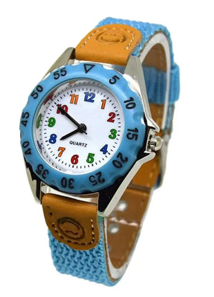 Boys Girls Quartz Watch Kids Childrens Fabric Strap Student Wristwatch Sinnifer Store Store
