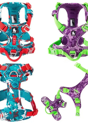 Truelove No Pull Dog Harness Vest Nylon Reflective Soft Pet Harness Dog For Small Big Dogs Running Training Belt French Bulldog Sudui Always Online Store