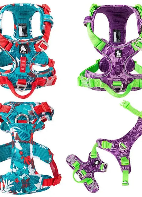 Truelove No Pull Dog Harness Vest Nylon Reflective Soft Pet Harness Dog For Small Big Dogs Running Training Belt French Bulldog Sudui Always Online Store