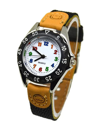 Boys Girls Quartz Watch Kids Childrens Fabric Strap Student Wristwatch Sinnifer Store Store